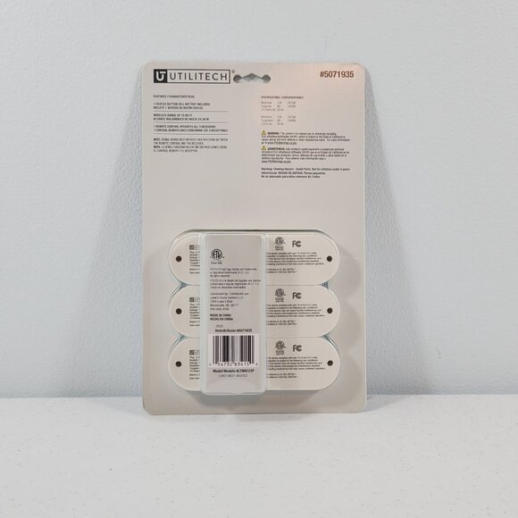 Utilitech 15-Amp Tamper Resistant Decorator Outlet, White 3-Pack - Picture 2 of 2